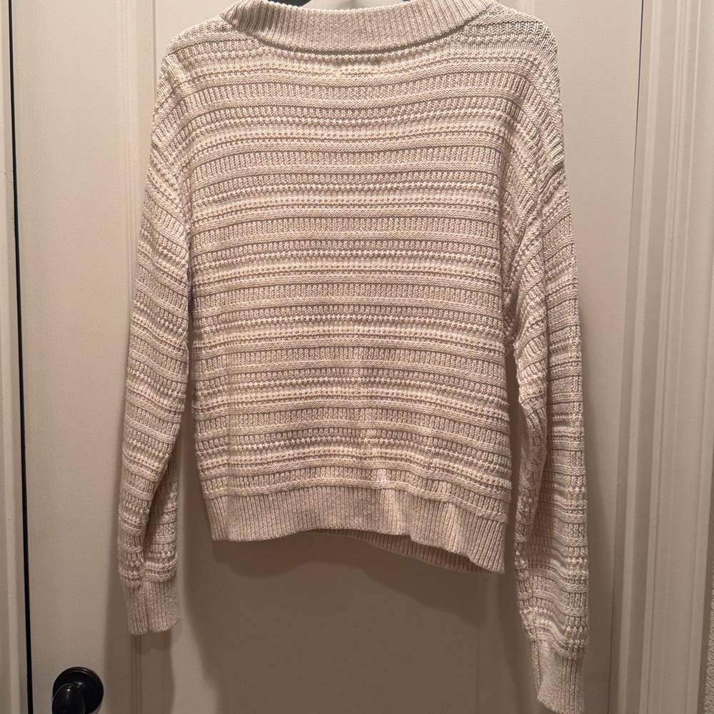 Universal Thread Cream Ribbed Sweater - Picture 5 of 5